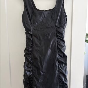 Guess Black Ruched Dress